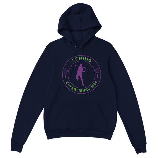 Premium Pullover Hoodie - Tennis Focus - Established 1464 - Men