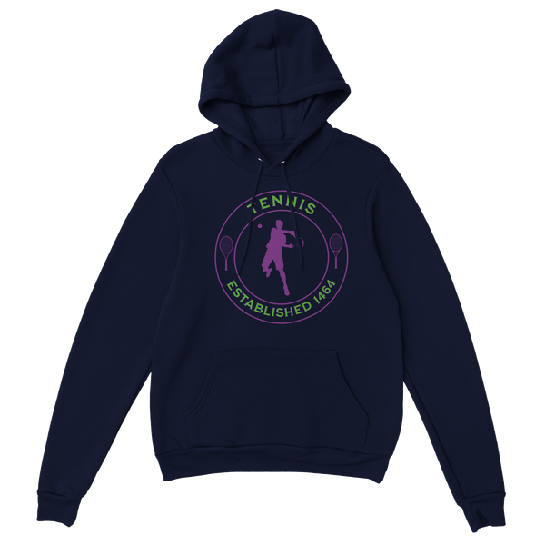 Premium Pullover Hoodie - Tennis Focus - Established 1464 - Men