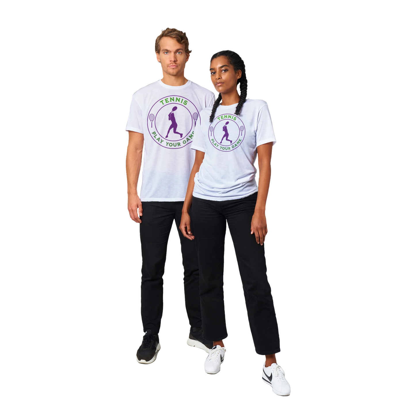 Performance Crewneck T-shirt -Tennis Focus - Play Your Game - Women