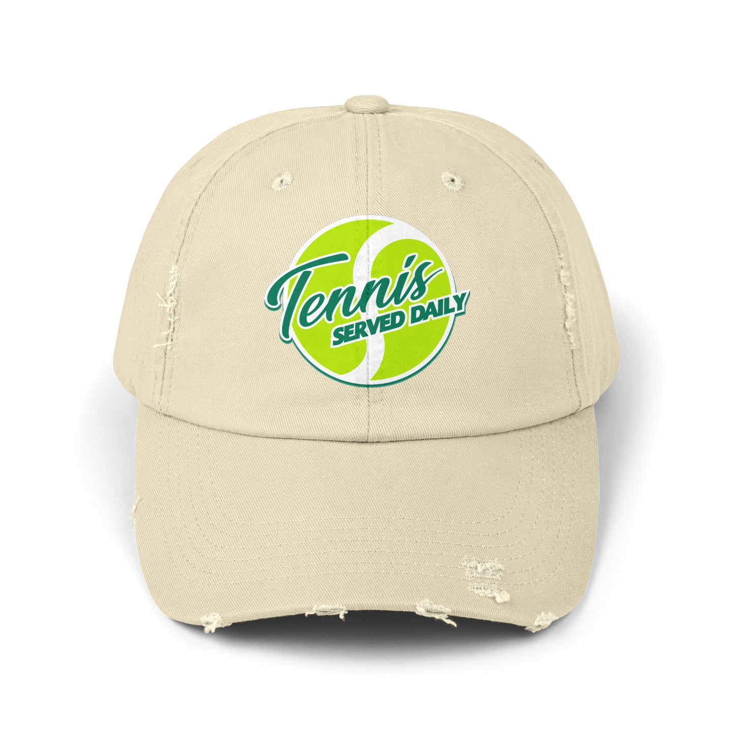 Unisex Distressed Cap Tennis Served Daily