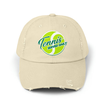 Unisex Distressed Cap Tennis Served Daily