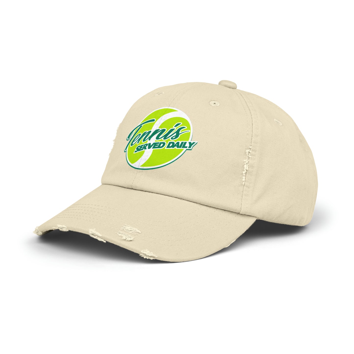 Unisex Distressed Cap Tennis Served Daily