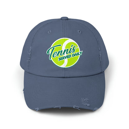 Unisex Distressed Cap Tennis Served Daily