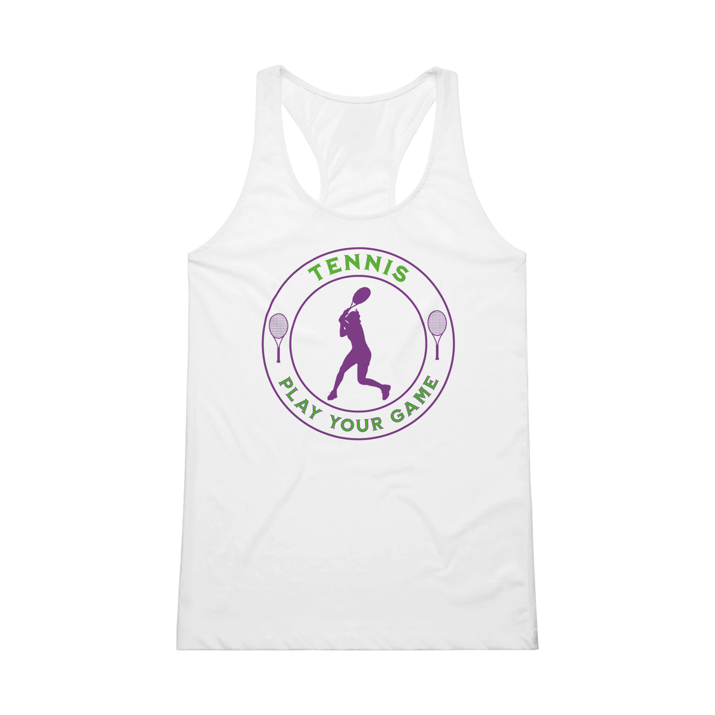 Performance Womens Tank Top - Tennis Focus - Play Your Game - Women