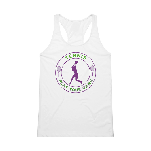 Performance Womens Tank Top - Tennis Focus - Play Your Game - Women