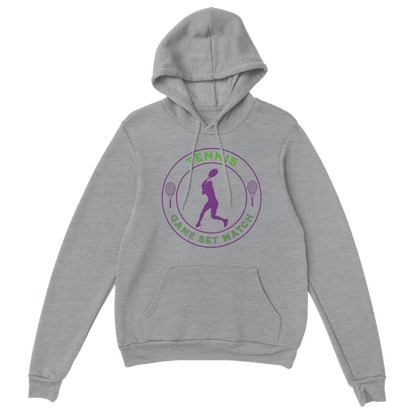 Premium Pullover Hoodie - Tennis Focus - Game Set Match - Women