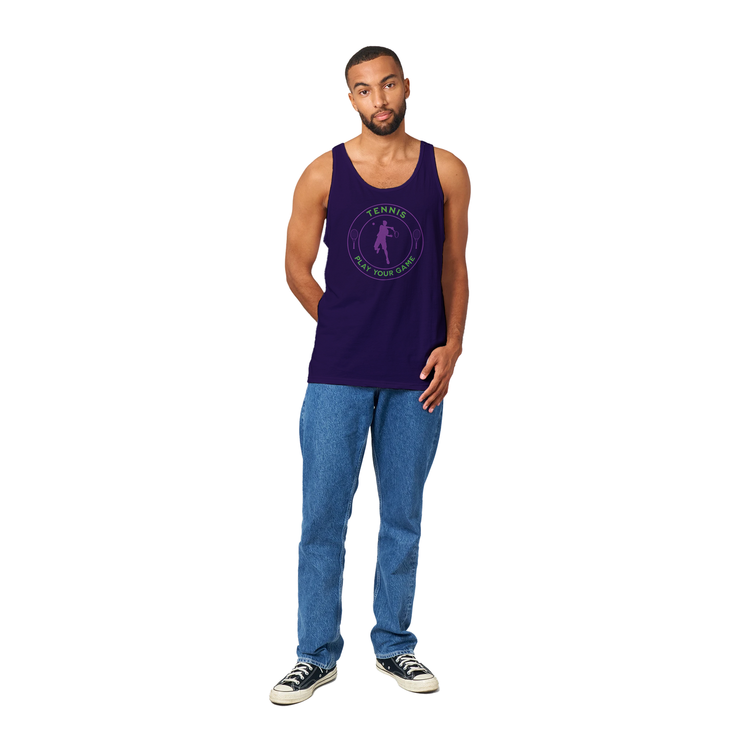 Premium Tank Top - Tennis focus - Play Your Game - Men