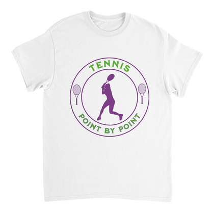 Heavyweight Crewneck T-shirt - Tennis Focus - Point by Point - Women