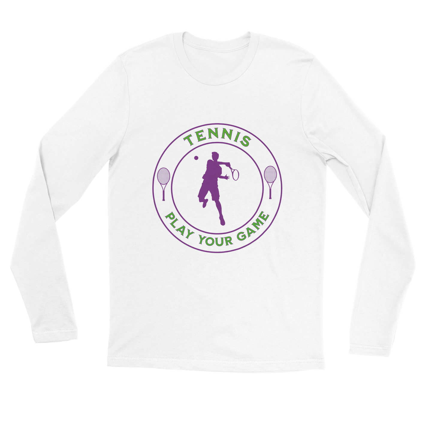 Premium Longsleeve T-shirt - Tennis Focus - Play Your Game - Men