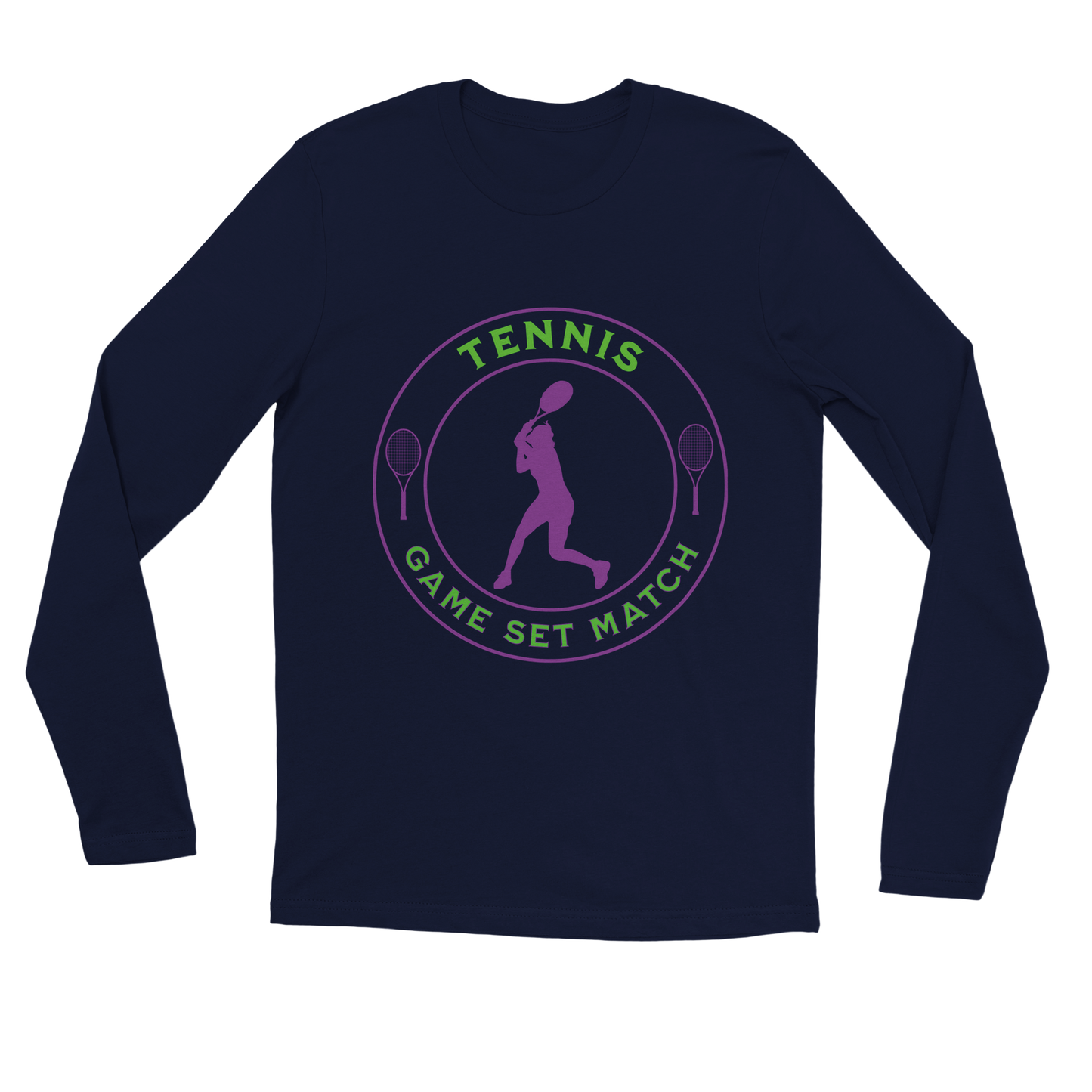 Premium Longsleeve T-shirt - Tennis Focus - Game Set Match - Women