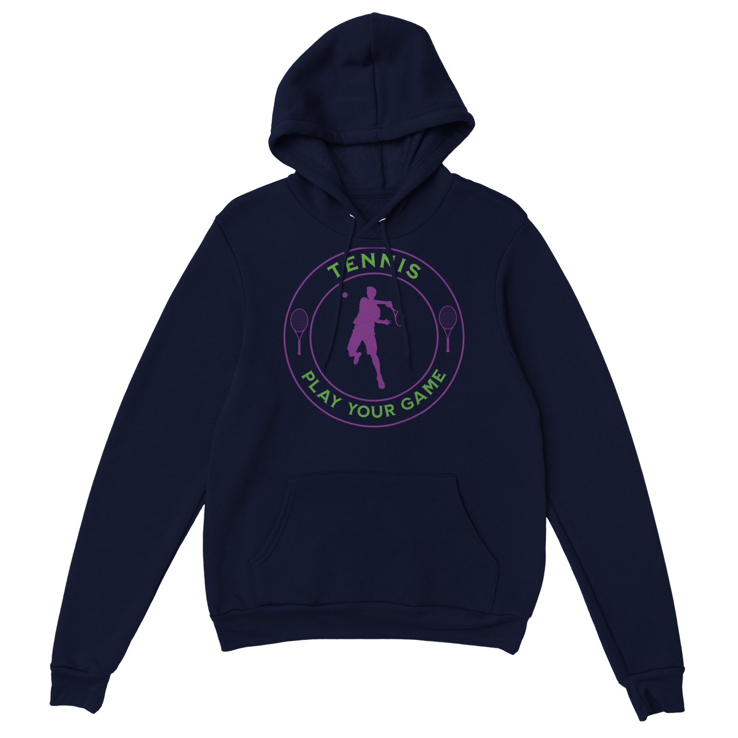 Premium Pullover Hoodie - Tennis Focus - Play Your Game - Men