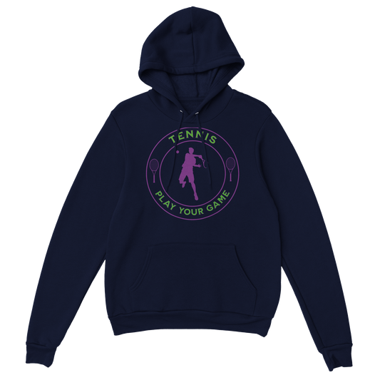 Premium Pullover Hoodie - Tennis Focus - Play Your Game - Men