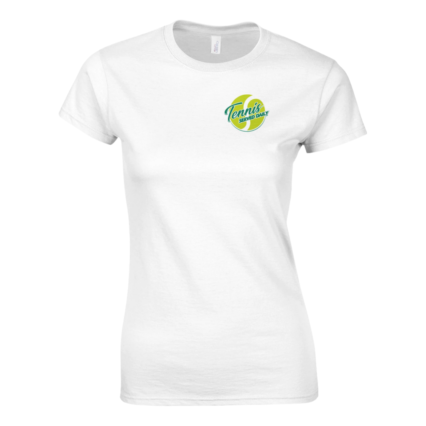 Classic Womens Crewneck T-shirt | Gildan® 64000L Tennis Served Daily