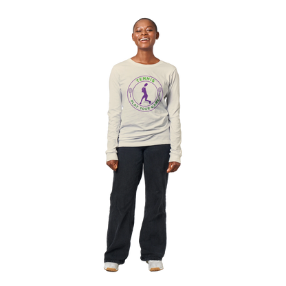 Premium Longsleeve T-shirt - Tennis Focus - Play Your Game - Women