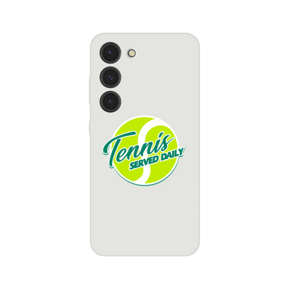 Flexi Satin Cell Phone Case - Tennis Served Daily