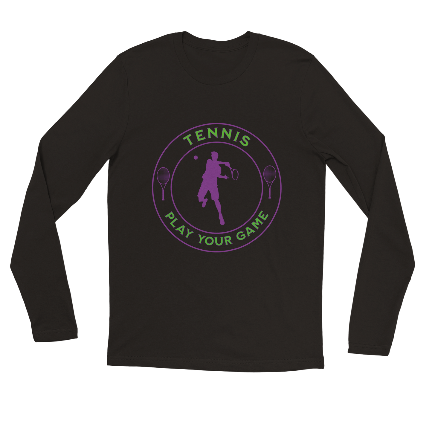 Premium Longsleeve T-shirt - Tennis Focus - Play Your Game - Men