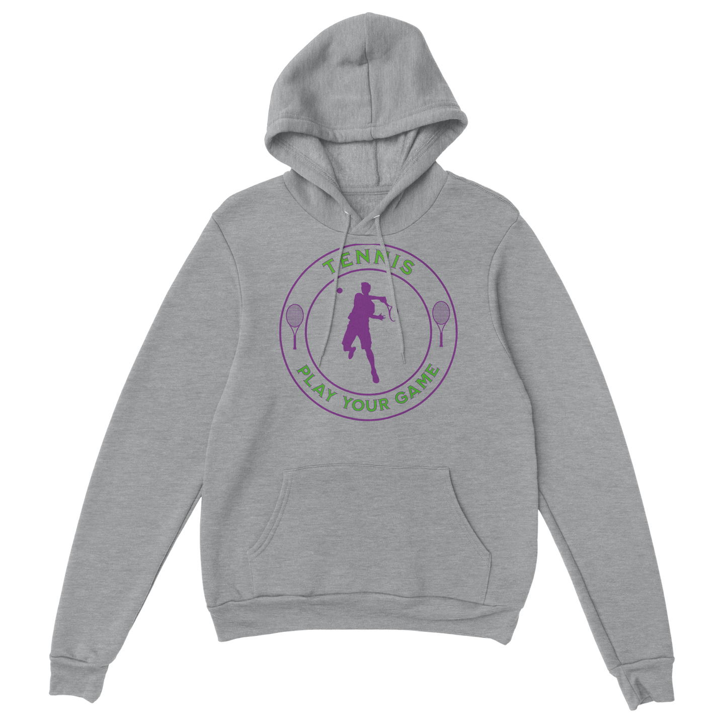 Premium Pullover Hoodie - Tennis Focus - Play Your Game - Men