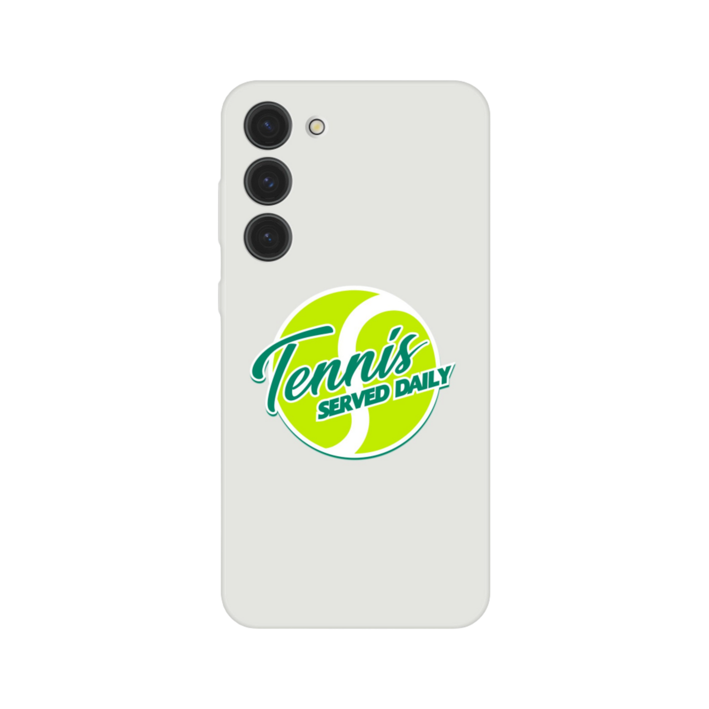 Flexi Satin Cell Phone Case - Tennis Served Daily