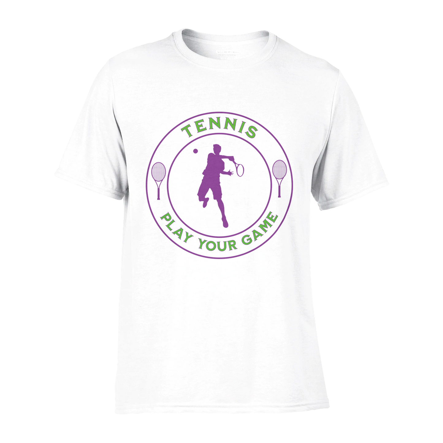 Performance Crewneck T-shirt -Tennis Focus - Play Your Game - Men