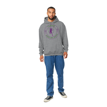 Premium Pullover Hoodie - Tennis Focus - Game Set Match - Men