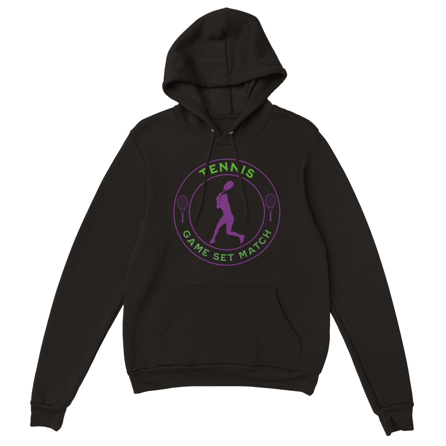 Premium Pullover Hoodie - Tennis Focus - Game Set Match - Women