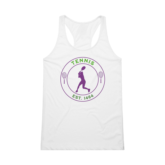 Performance Womens Tank Top - Tennis Focus - Est. 1464 - Women