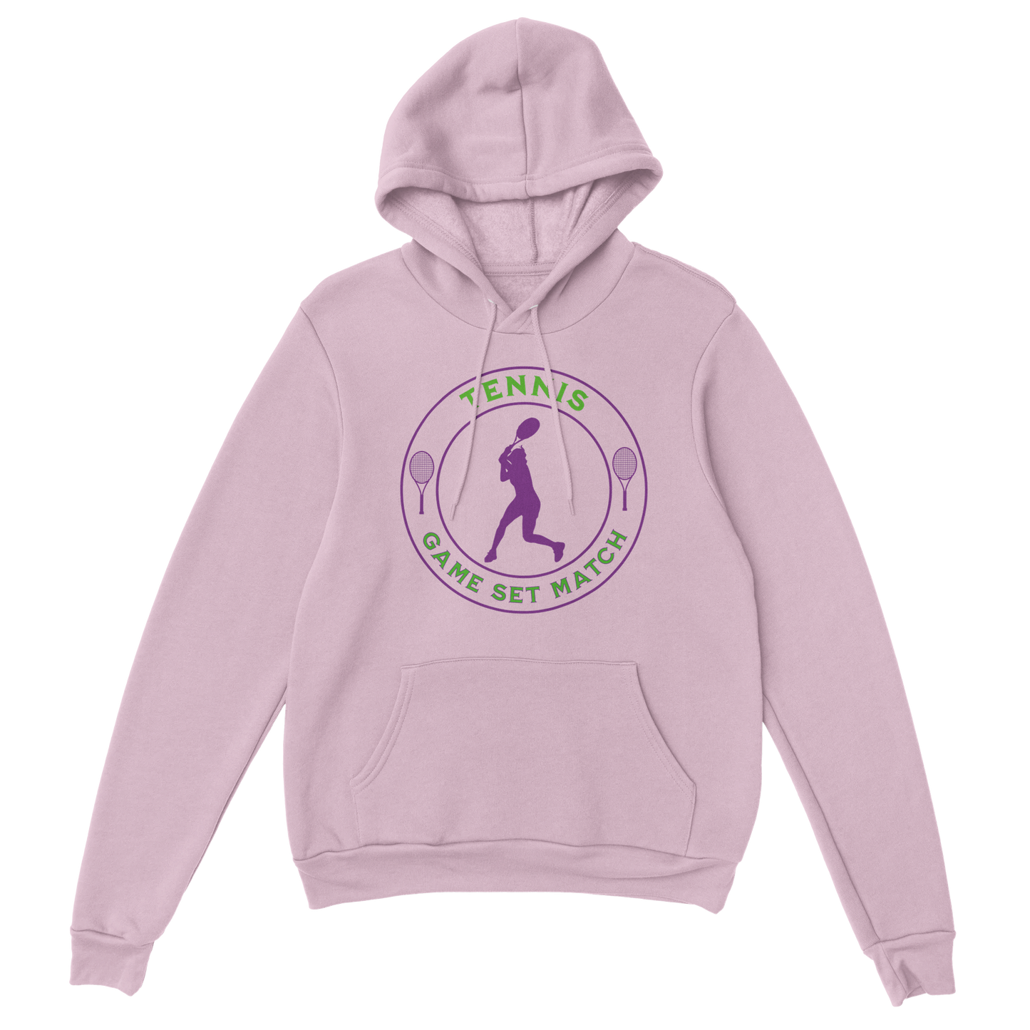 Premium Pullover Hoodie - Tennis Focus - Game Set Match - Women