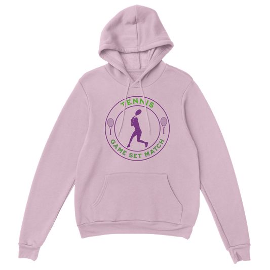 Premium Pullover Hoodie - Tennis Focus - Game Set Match - Women