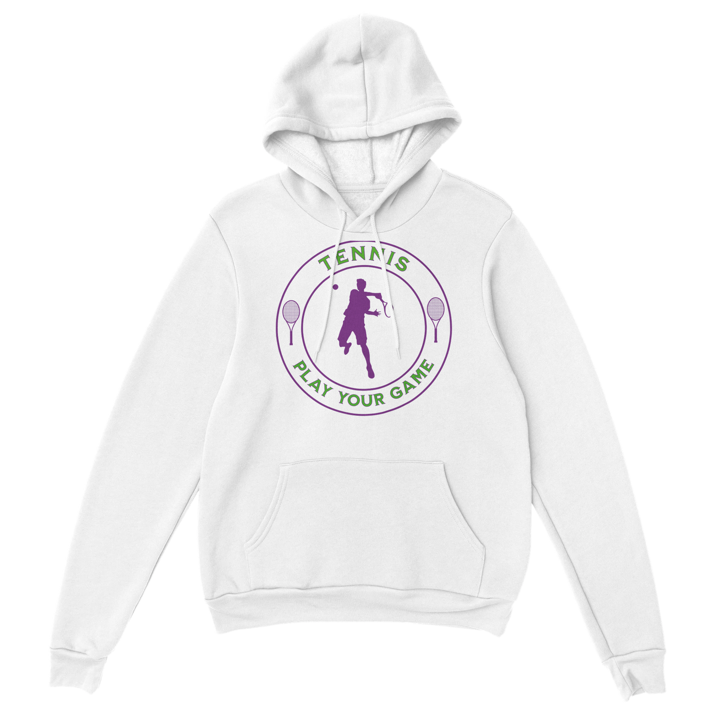 Premium Pullover Hoodie - Tennis Focus - Play Your Game - Men