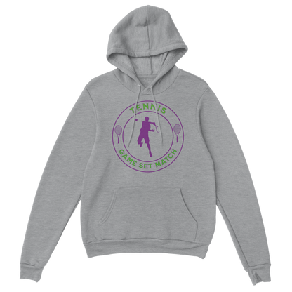 Premium Pullover Hoodie - Tennis Focus - Game Set Match - Men