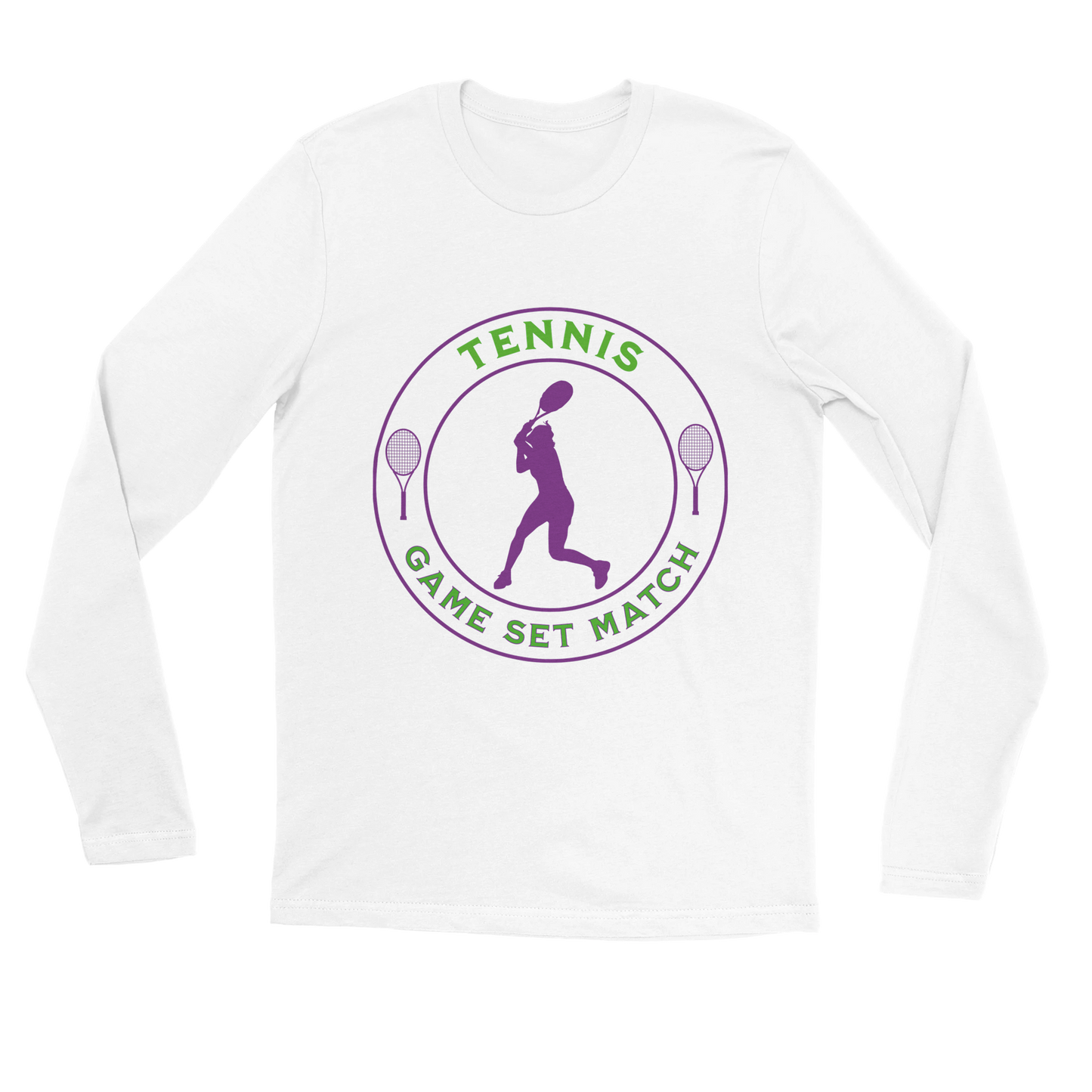 Premium Longsleeve T-shirt - Tennis Focus - Game Set Match - Women