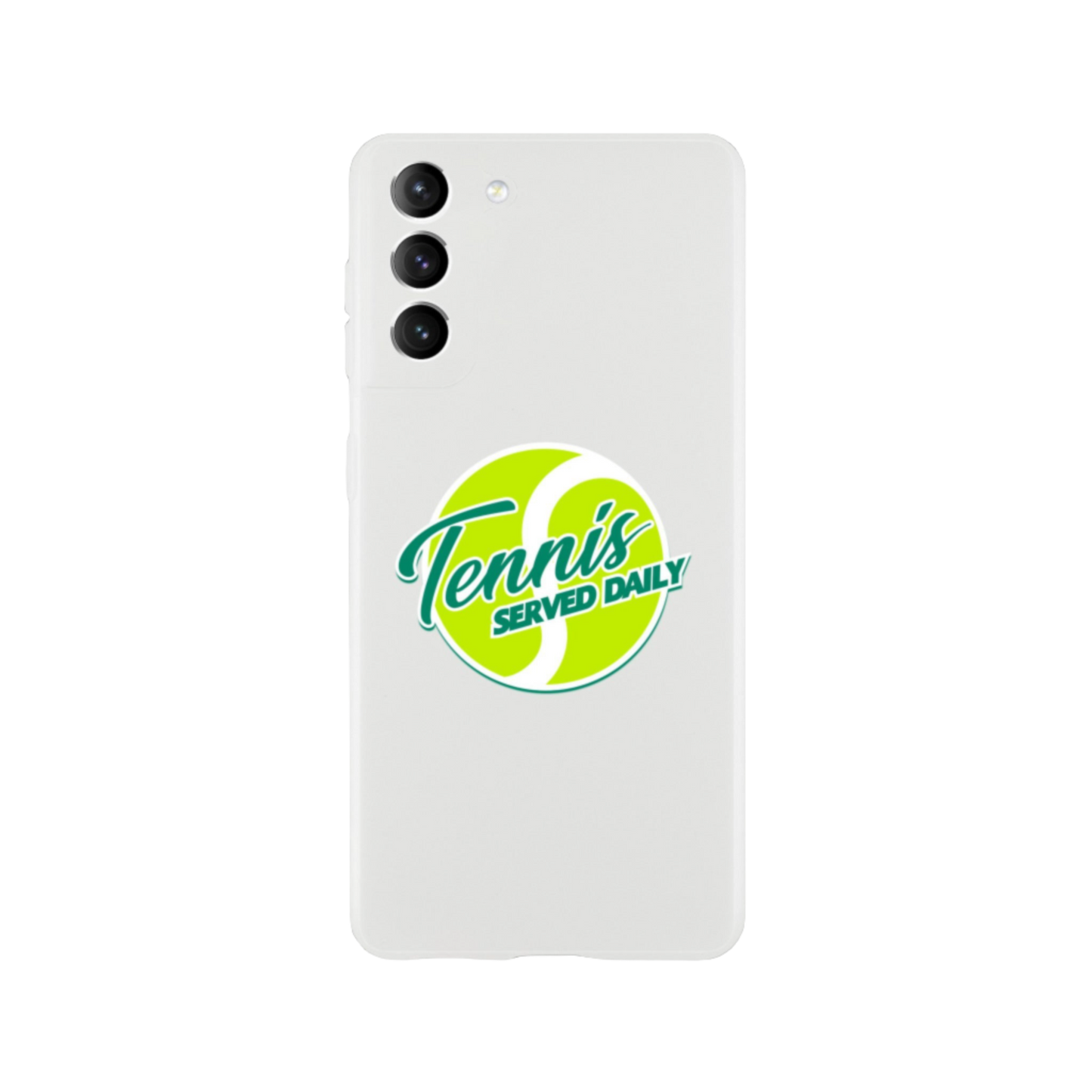 Flexi Satin Cell Phone Case - Tennis Served Daily