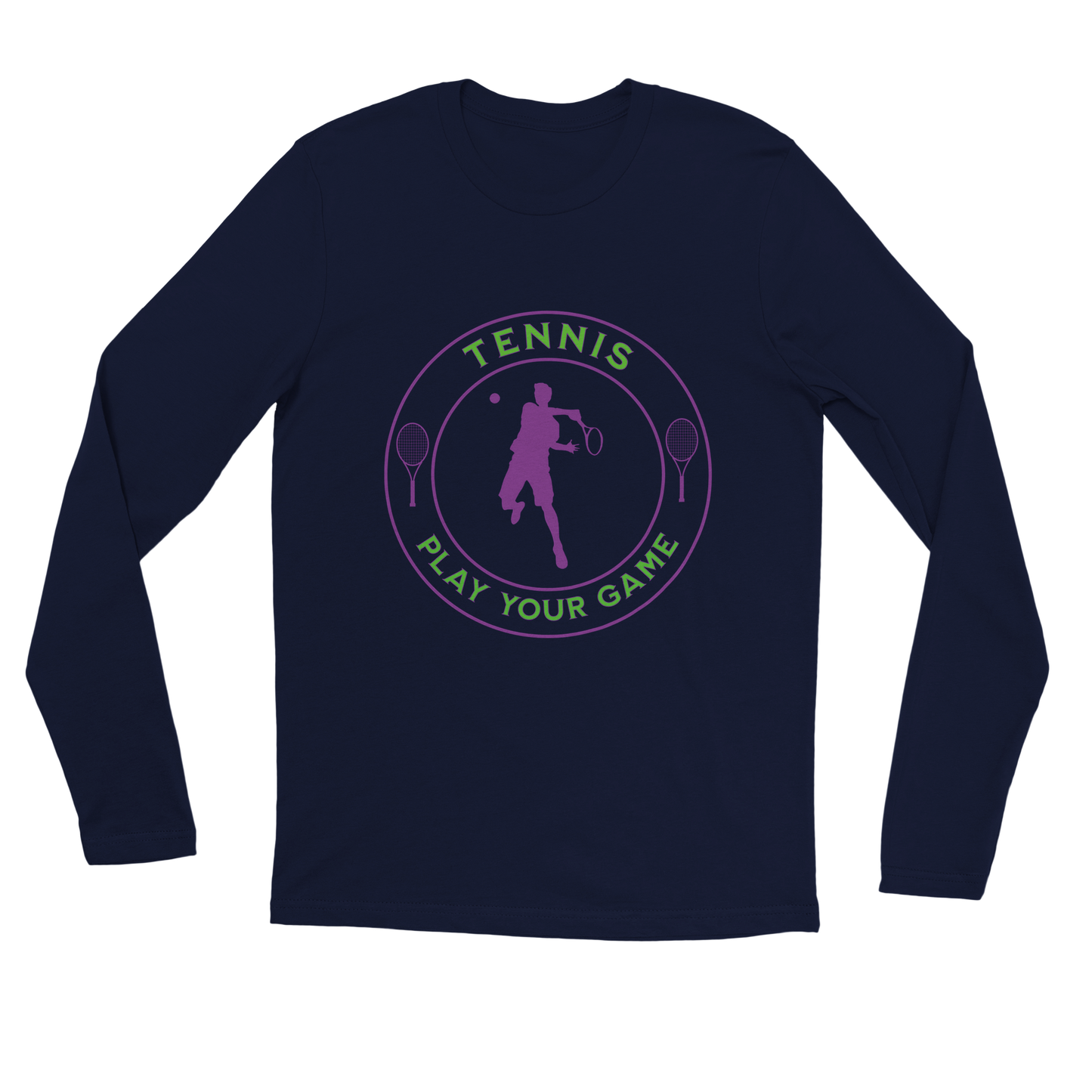 Premium Longsleeve T-shirt - Tennis Focus - Play Your Game - Men