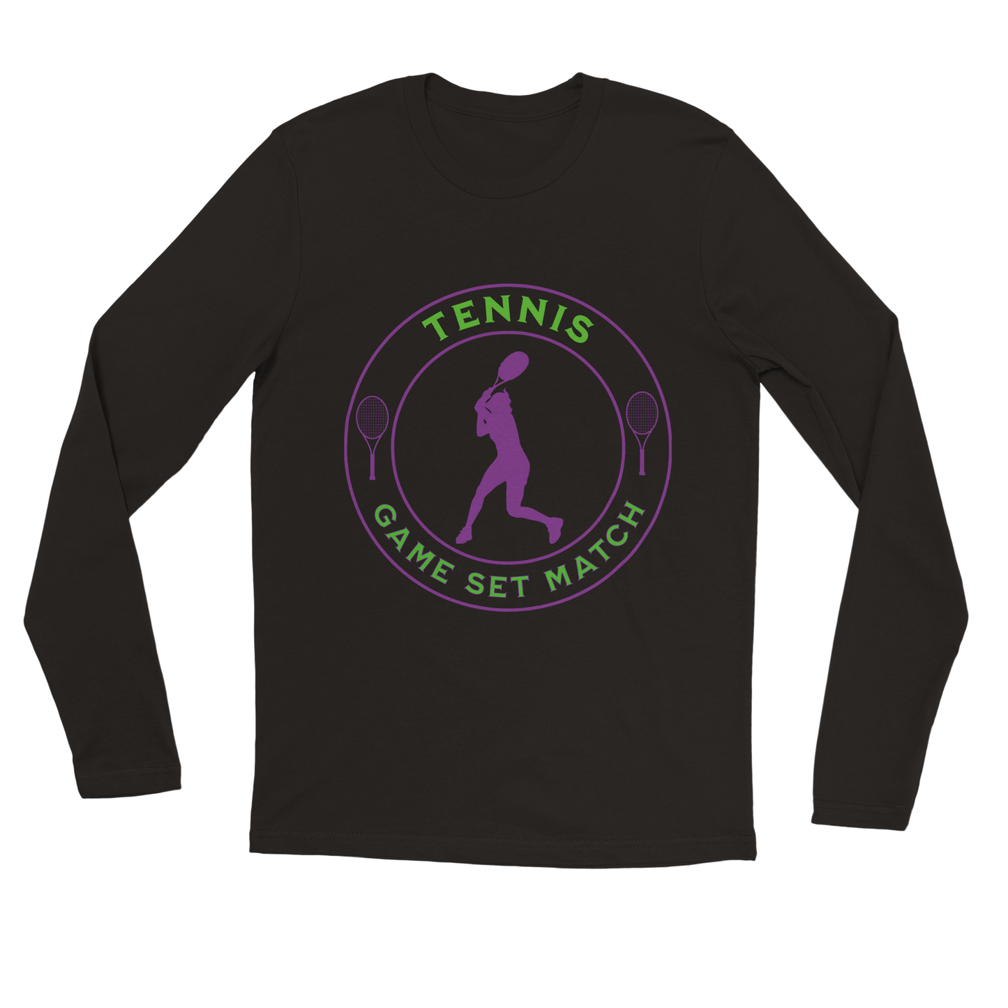 Premium Longsleeve T-shirt - Tennis Focus - Game Set Match - Women