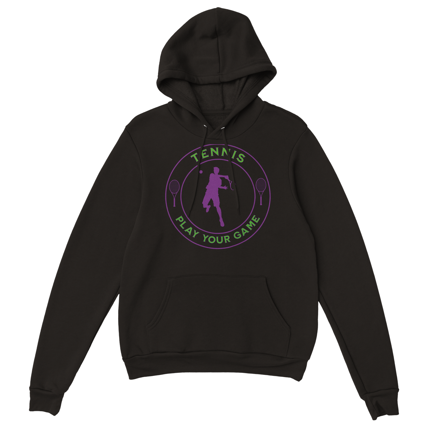 Premium Pullover Hoodie - Tennis Focus - Play Your Game - Men