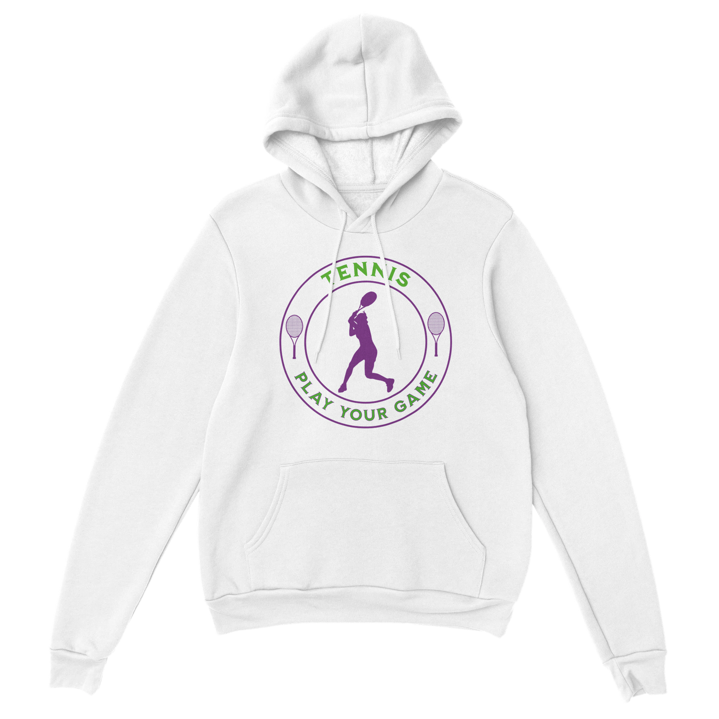 Premium Pullover Hoodie - Tennis Focus - Play Your Game - Women