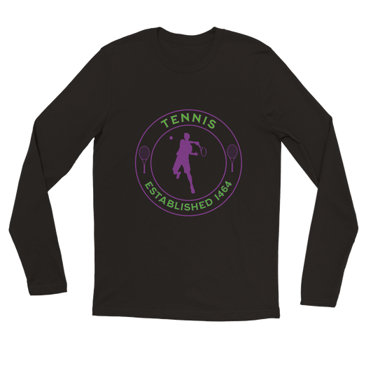 Premium Longsleeve T-shirt - Tennis Focus - Established 1464 - Men