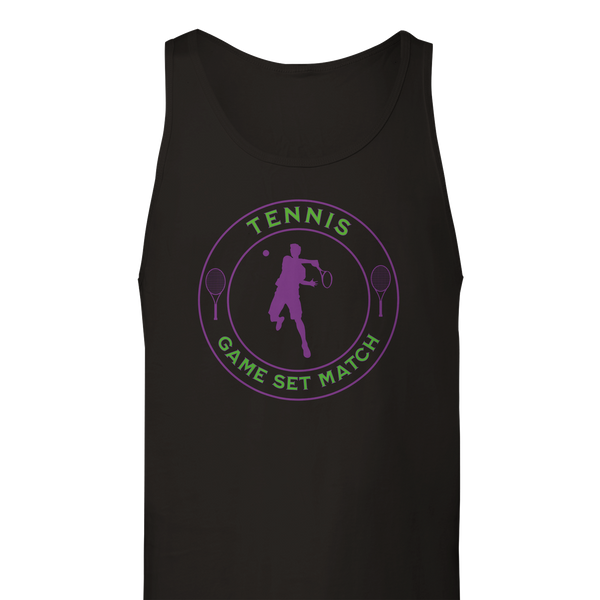 Premium Tank Top - Tennis focus - Game Set Match - Men