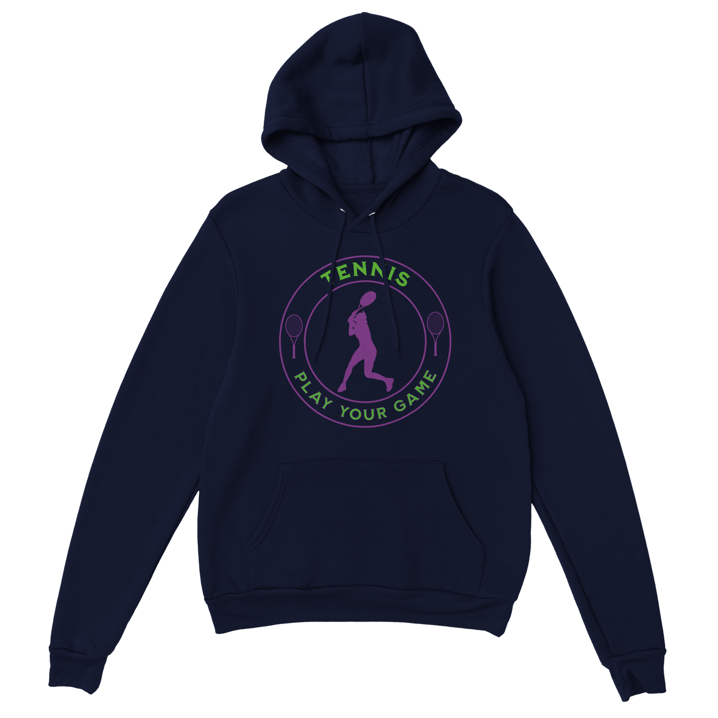 Premium Pullover Hoodie - Tennis Focus - Play Your Game - Women