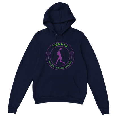 Premium Pullover Hoodie - Tennis Focus - Play Your Game - Women