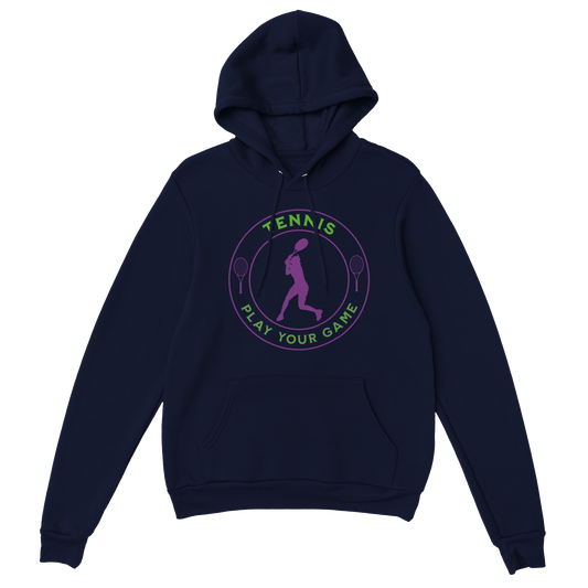 Premium Pullover Hoodie - Tennis Focus - Play Your Game - Women