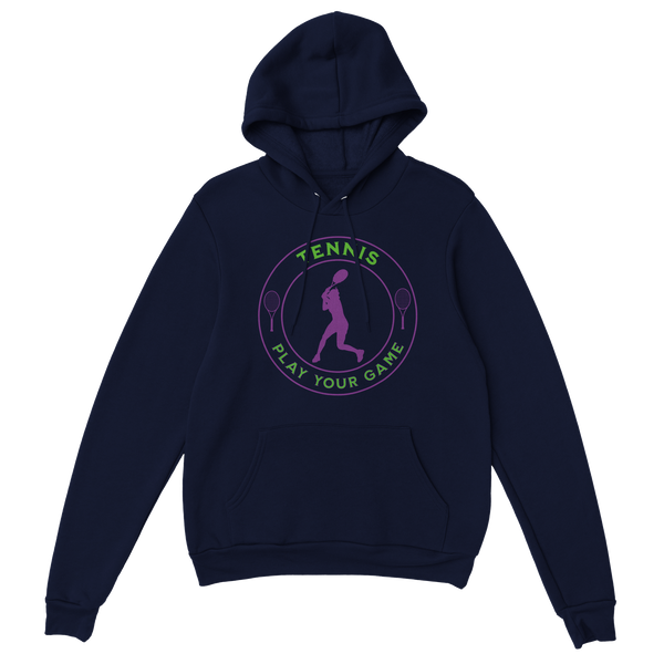 Premium Pullover Hoodie - Tennis Focus - Play Your Game - Women