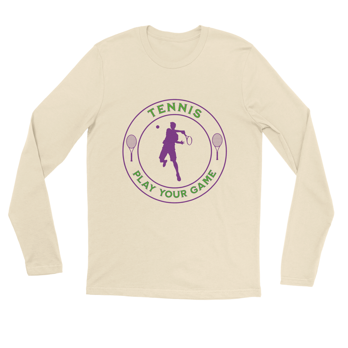 Premium Longsleeve T-shirt - Tennis Focus - Play Your Game - Men