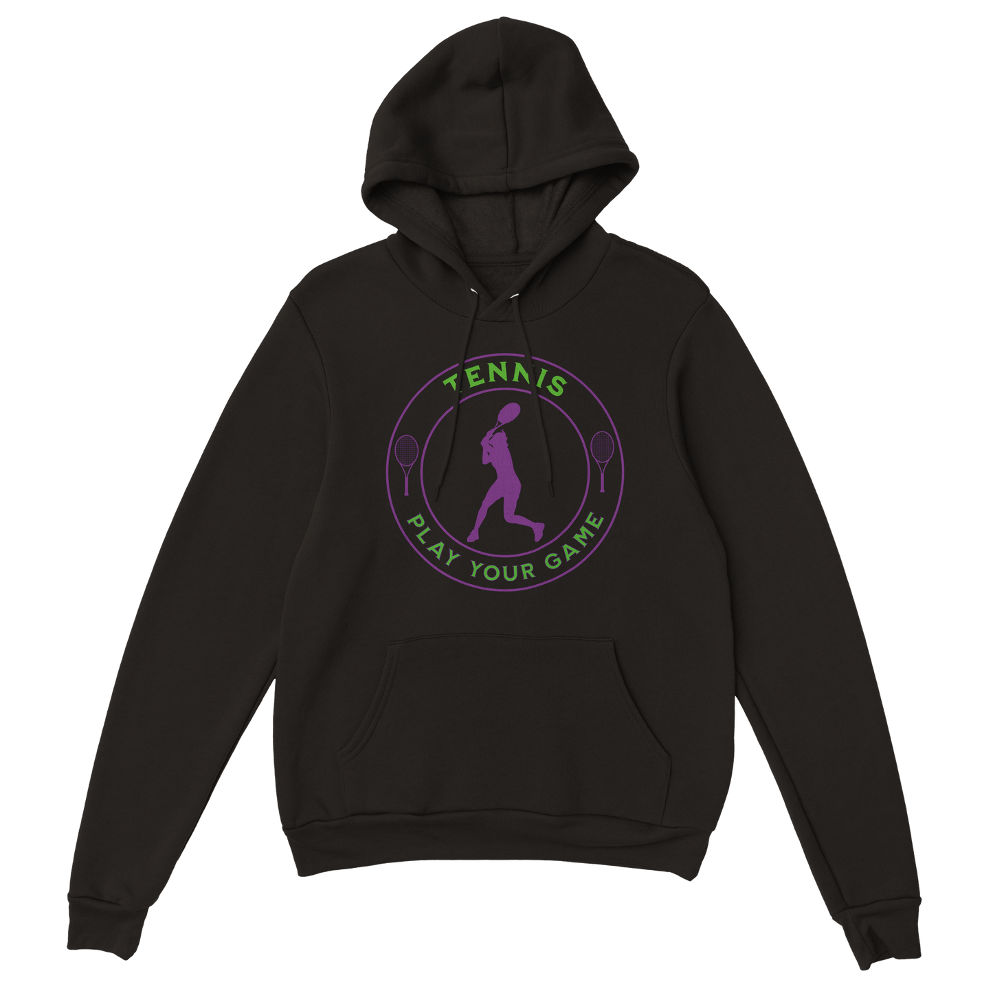 Premium Pullover Hoodie - Tennis Focus - Play Your Game - Women