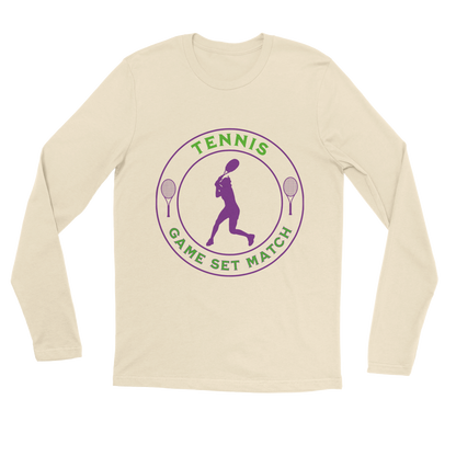 Premium Longsleeve T-shirt - Tennis Focus - Game Set Match - Women