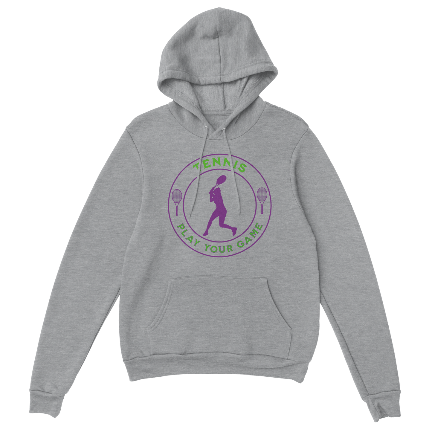 Premium Pullover Hoodie - Tennis Focus - Play Your Game - Women