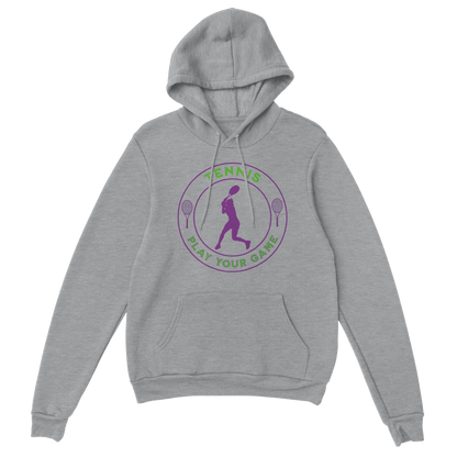 Premium Pullover Hoodie - Tennis Focus - Play Your Game - Women