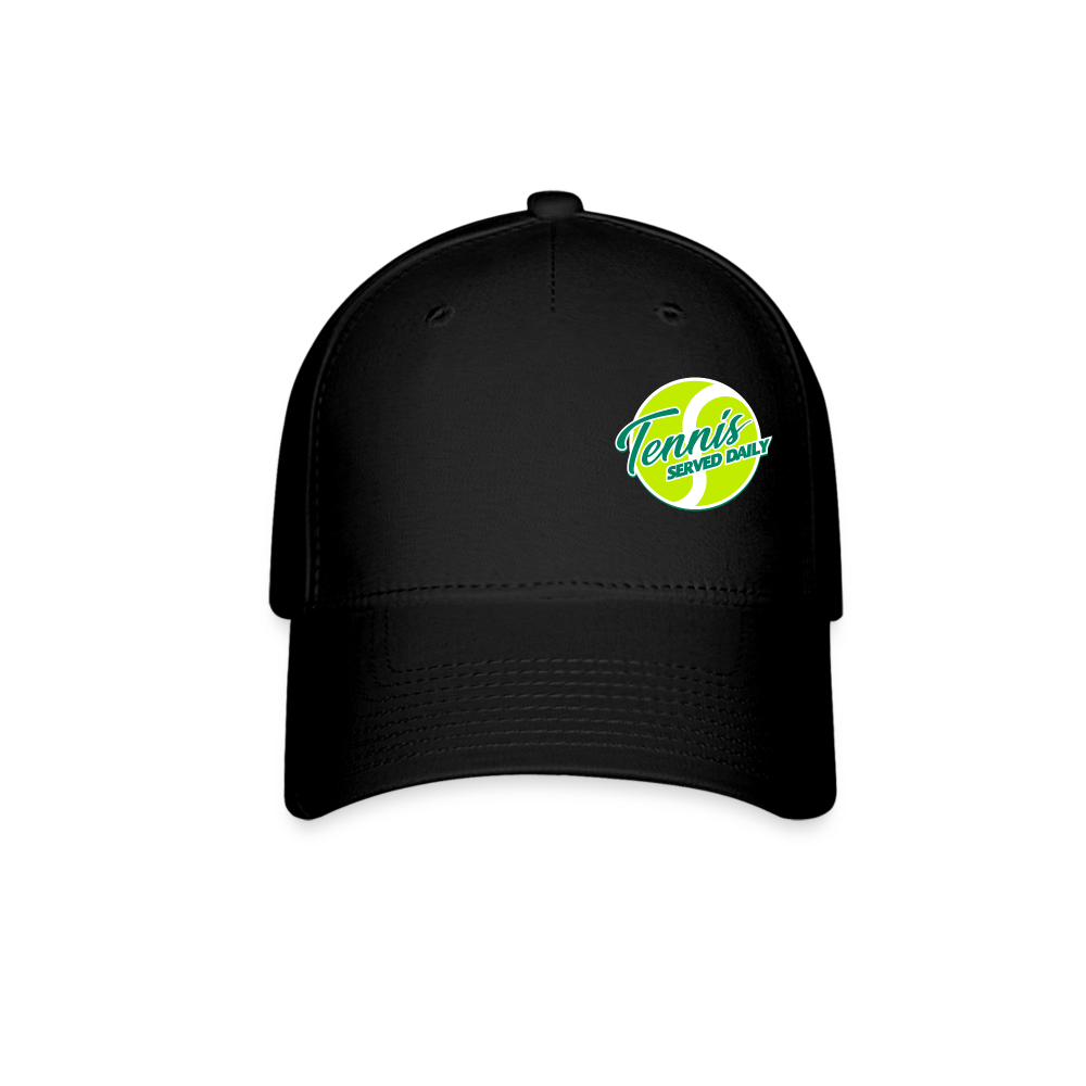 SmashWave 5 Panel Athletic Cap Tennis Served Daily - black